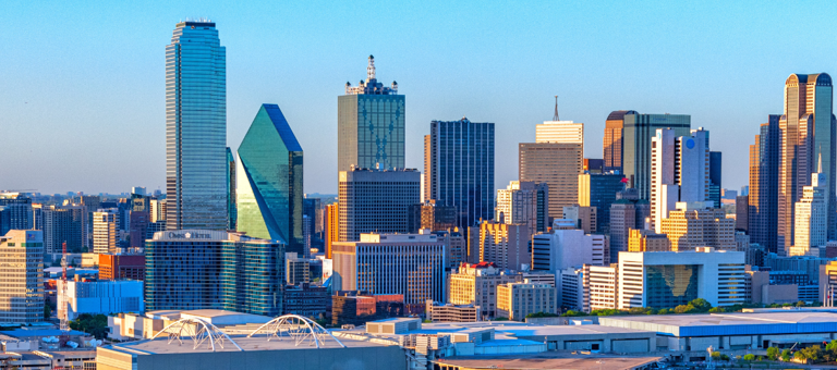 Skyline of a city