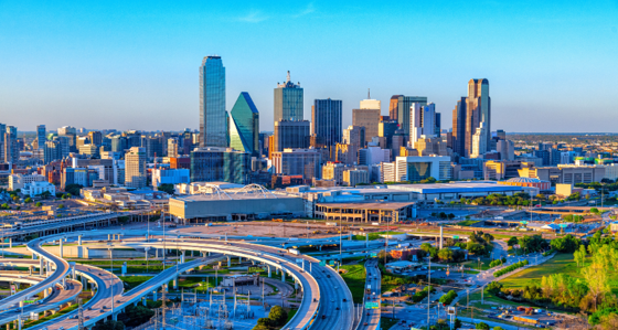 Skyline of a city
