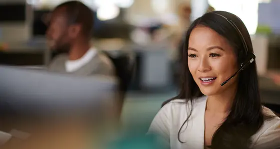 Call centre worker