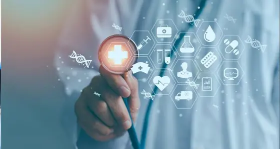 Doctor holding a stethoscope