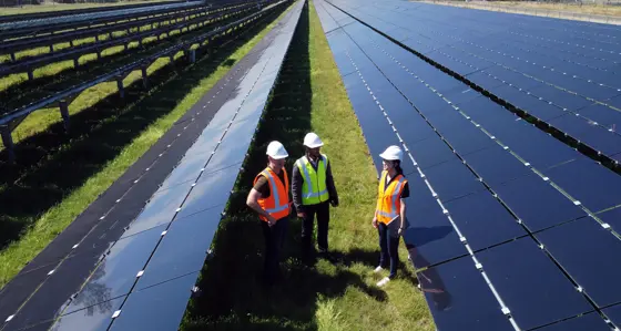 solar power workers